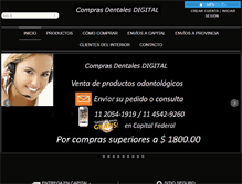 Tablet Screenshot of comprasdentales.com.ar